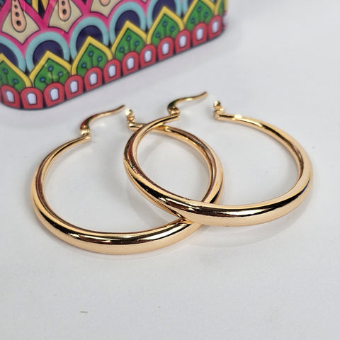 Gold Hoops Earrings - 200-010