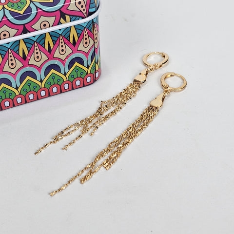 Gold Chain Earrings - 200-008