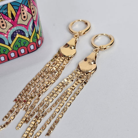 Gold Chain Earrings - 200-007