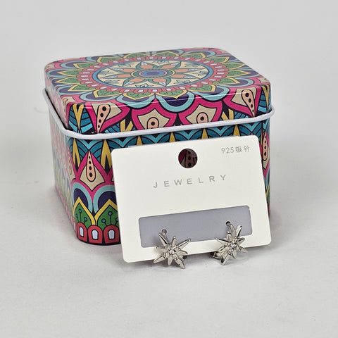Star Silver Earrings - 200-006