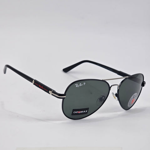 CHROMAX Polarised Aviators - RB 3025 - Silver - Unisex