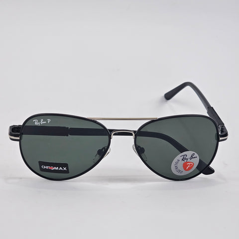 CHROMAX Polarised Aviators - RB 3025 - Silver - Unisex