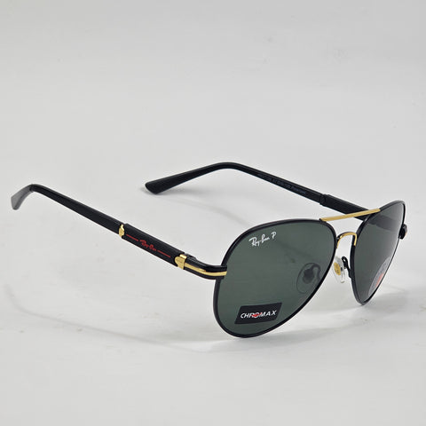 CHROMAX Polarised Aviators - RB 3025 - Gold - Unisex