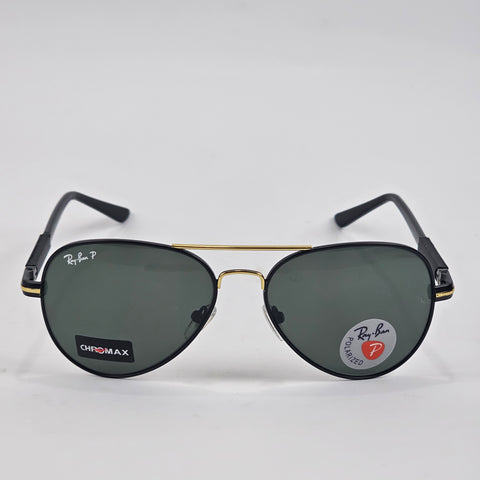 CHROMAX Polarised Aviators - RB 3025 - Gold - Unisex