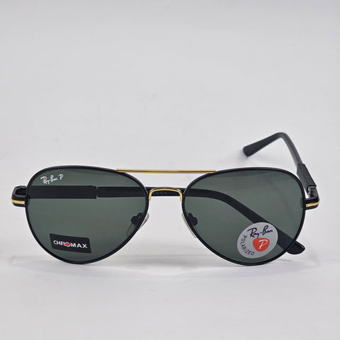 CHROMAX Polarised Aviators - RB 3025 - Gold - Unisex