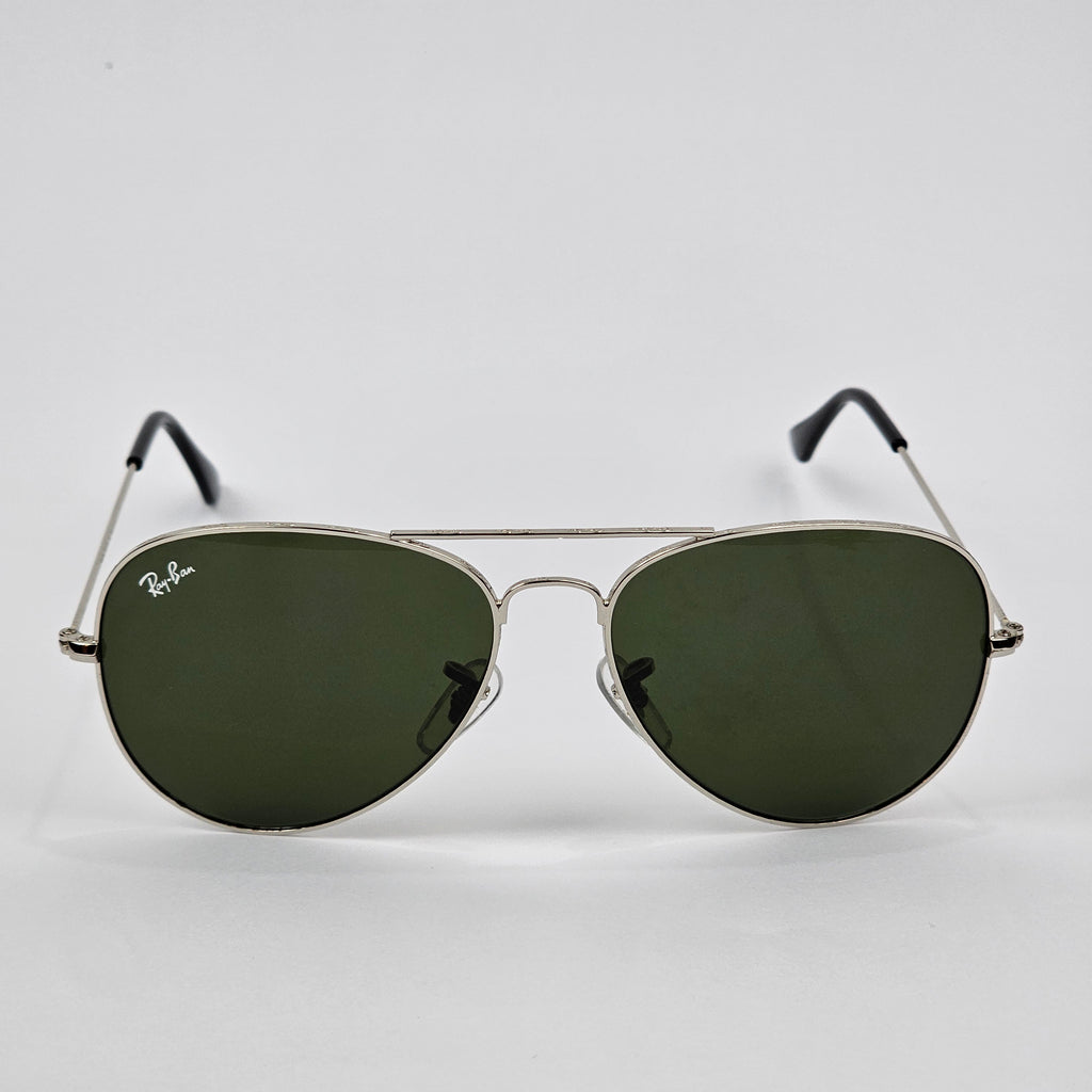 Rimmed Classic Aviators - RB - Silver