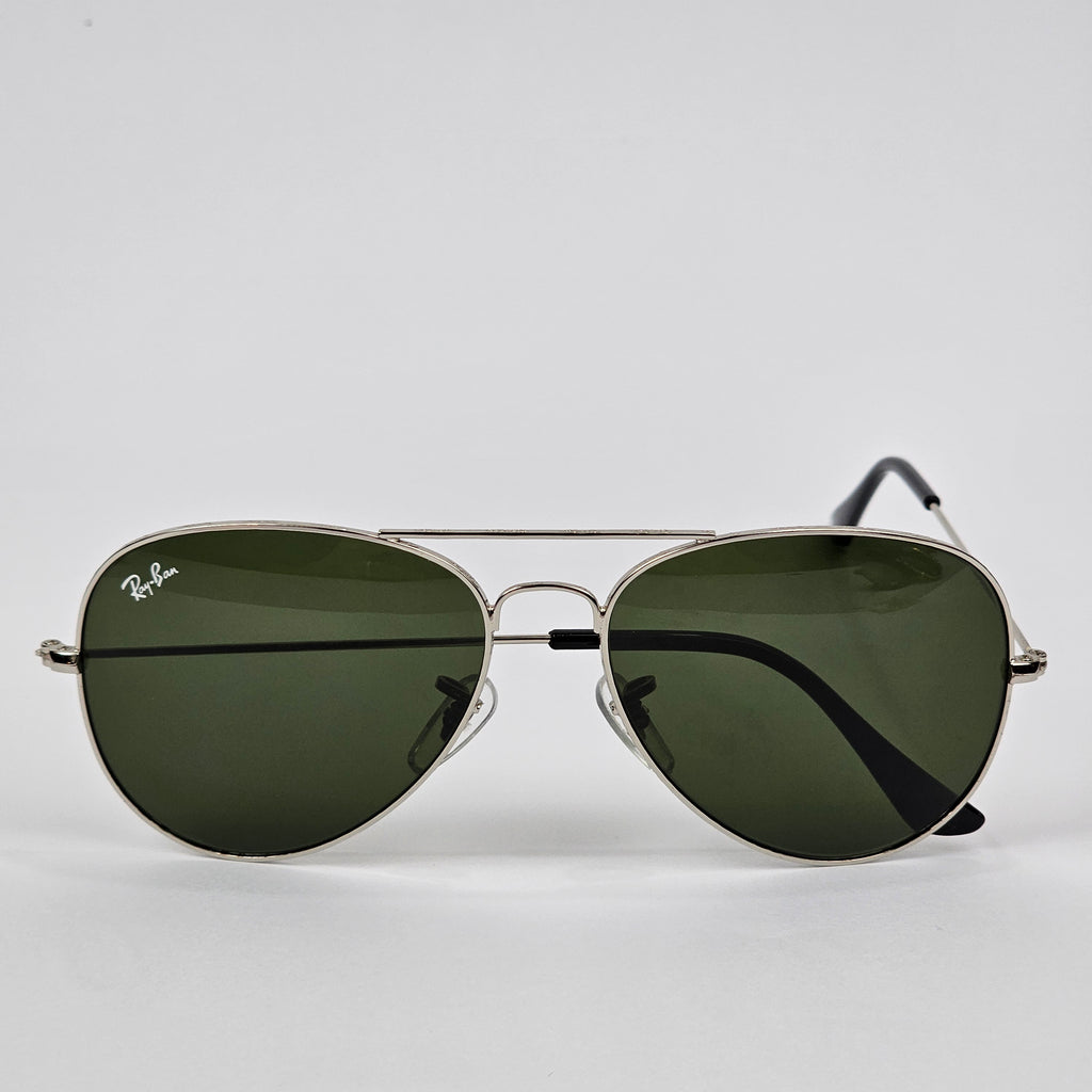 Rimmed Classic Aviators - RB - Silver