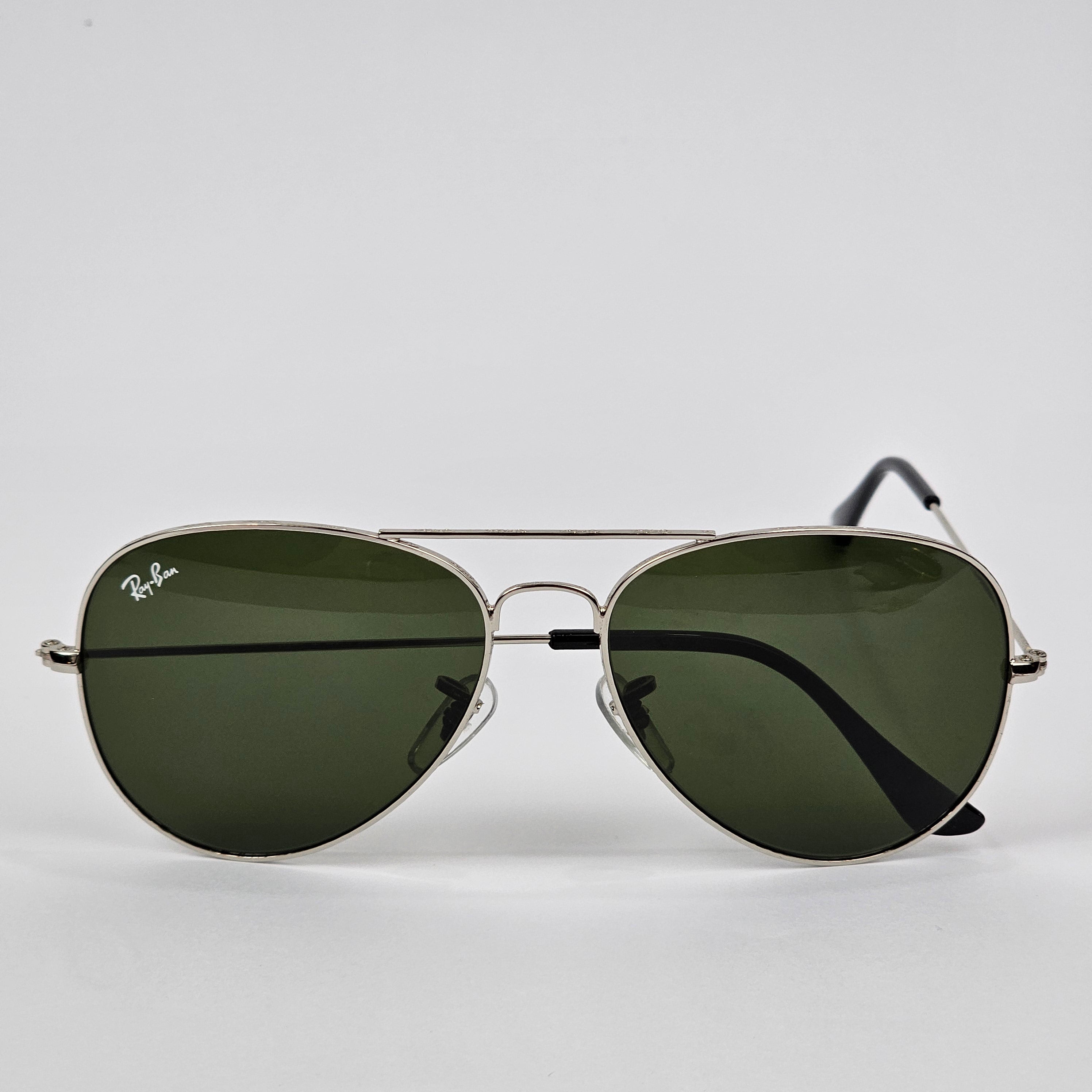 Rimmed Classic Aviators - RB - Silver