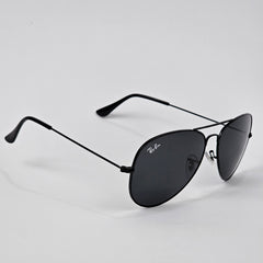 Rimmed Classic Aviators - RB - Black