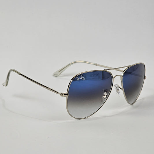 Classic Aviators - BL - 3028 - RB - Silver/Blue - Unisex