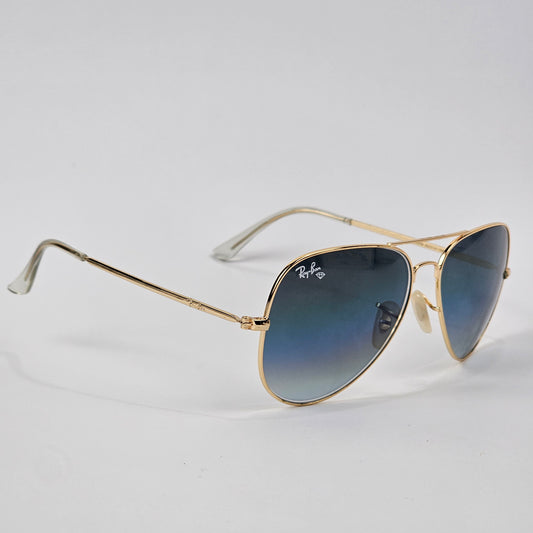 Classic Aviators - BL - 3028 - RB - Gold/Blue - Unisex