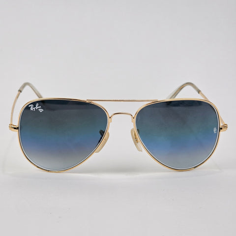Classic Aviators - BL - 3028 - RB - Gold/Blue - Unisex