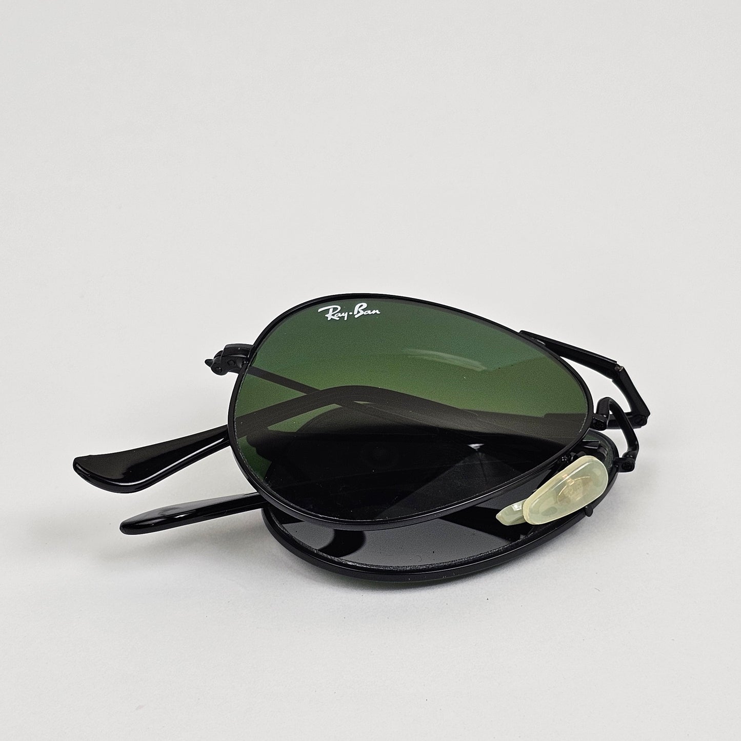 Foldable Classic Aviators - RB - 3025 - Black