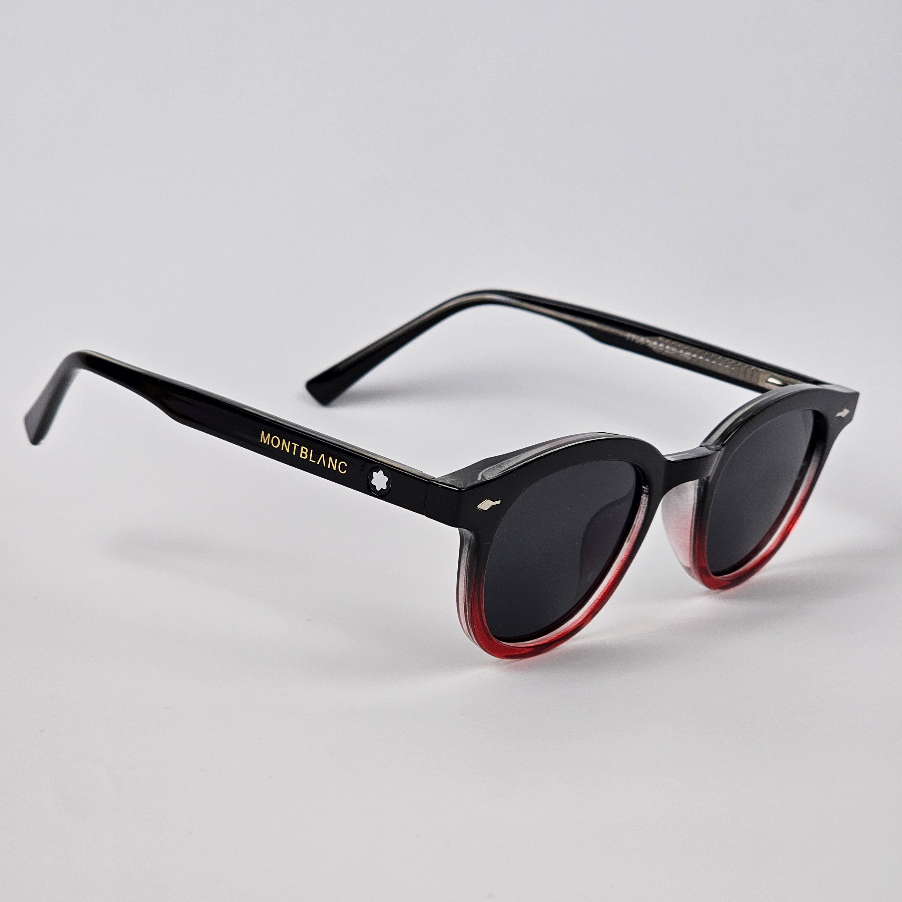 Round - Mont Blanc - Acetate - 7706 - Premium - Polarized - Black (HALF)