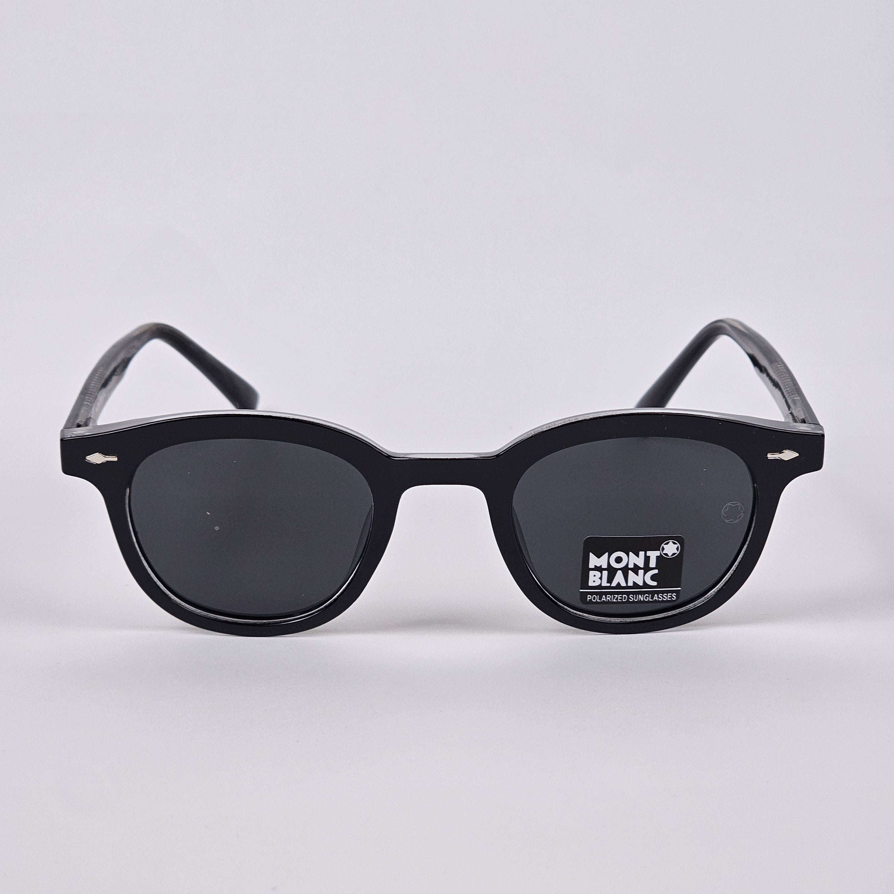 Round - Mont Blanc - Acetate - 7706 - Premium - Polarized - Black