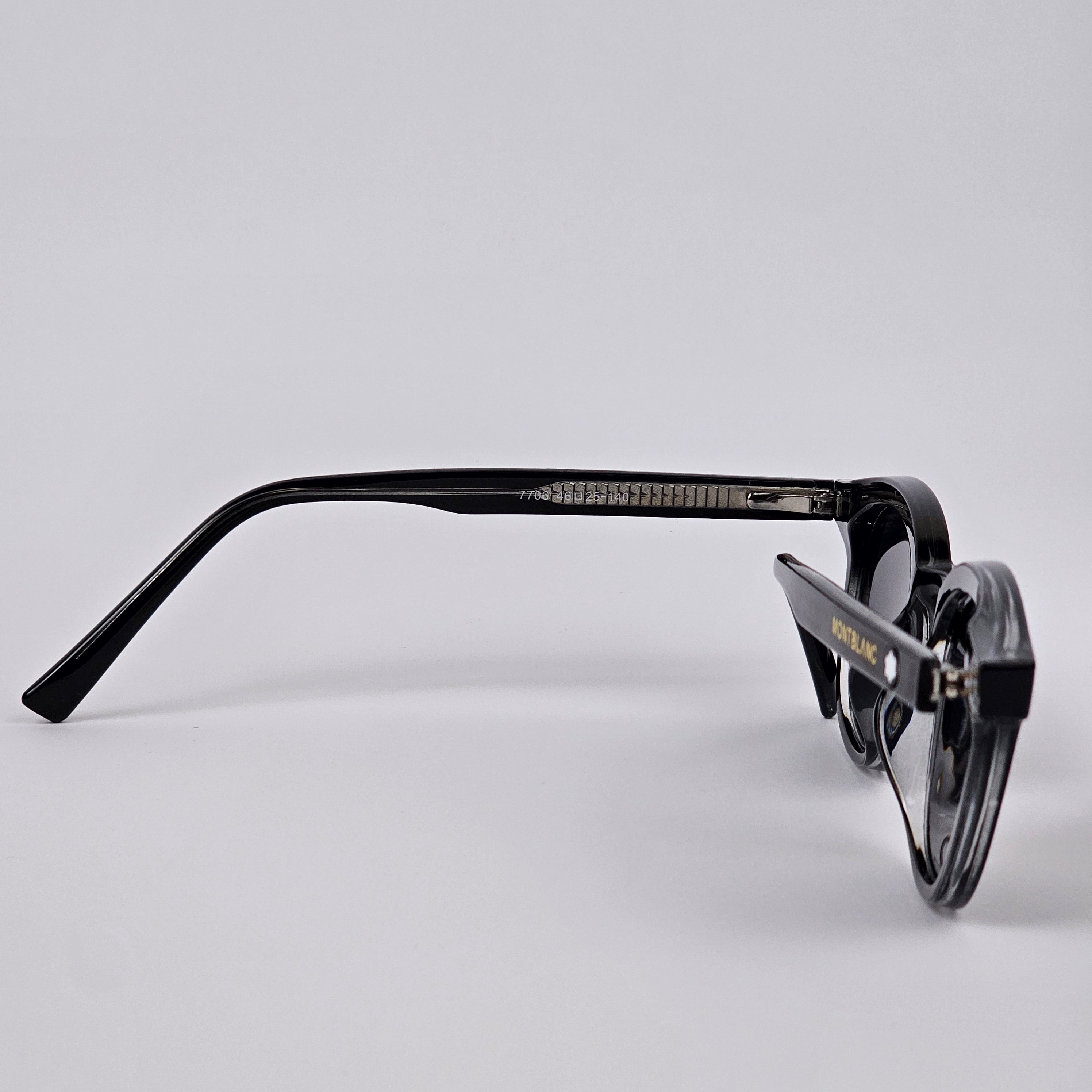 Round - Mont Blanc - Acetate - 7706 - Premium - Polarized - Black