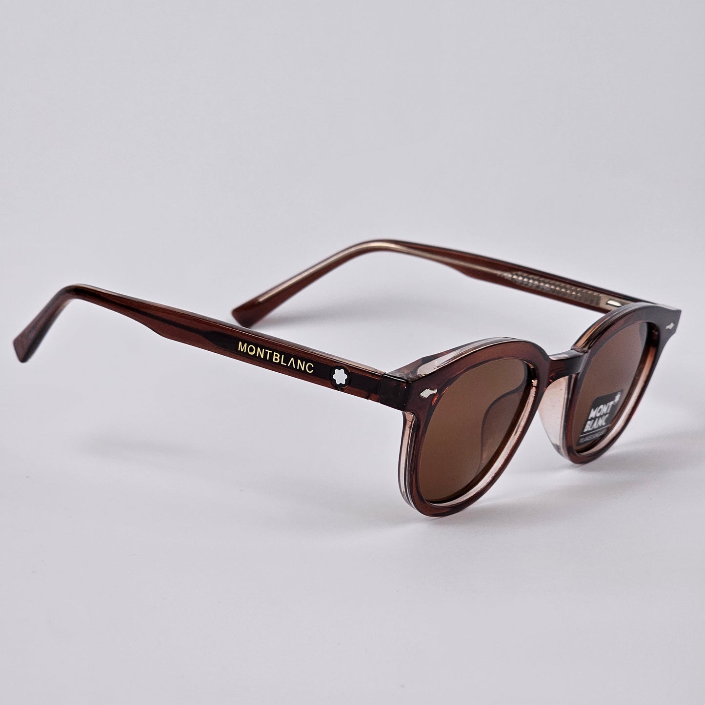 Round - Mont Blanc - Acetate - 7706 - Premium - Polarized - Brown