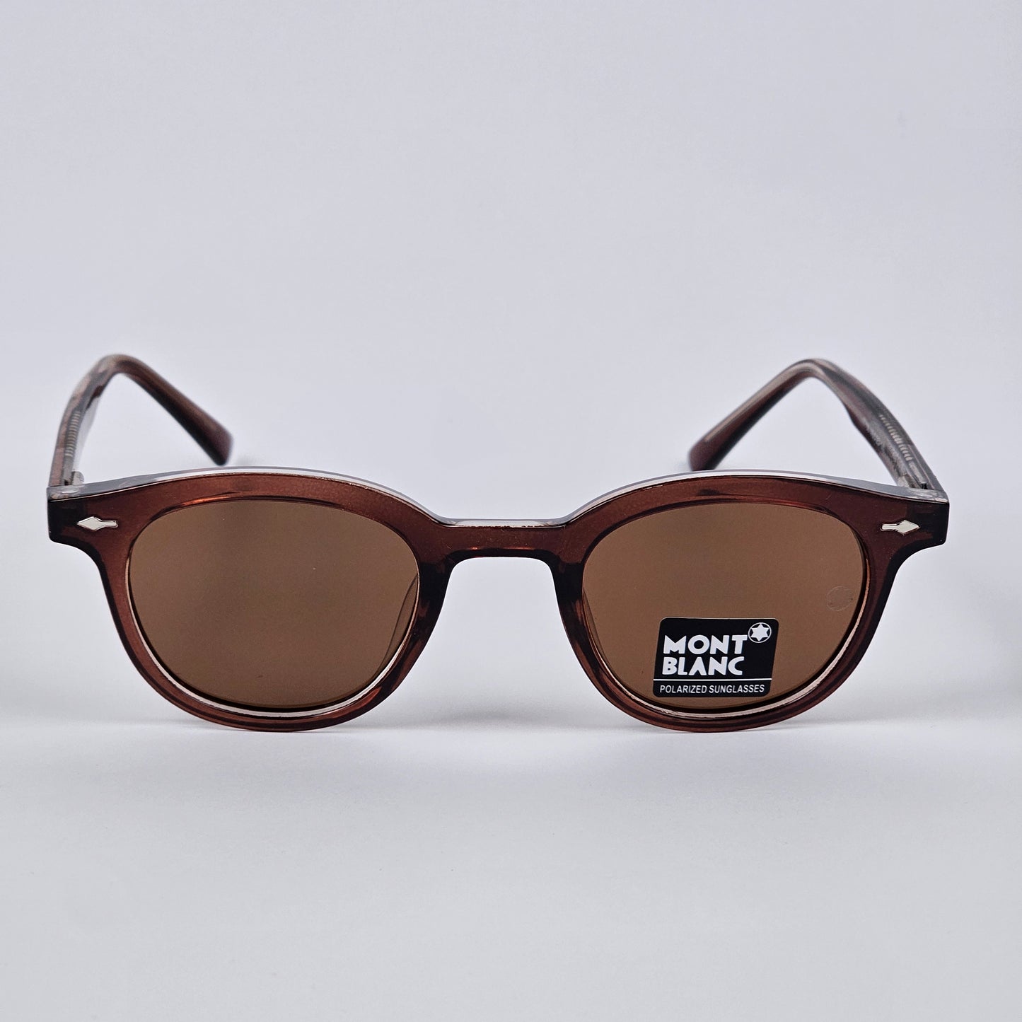 Round - Mont Blanc - Acetate - 7706 - Premium - Polarized - Brown