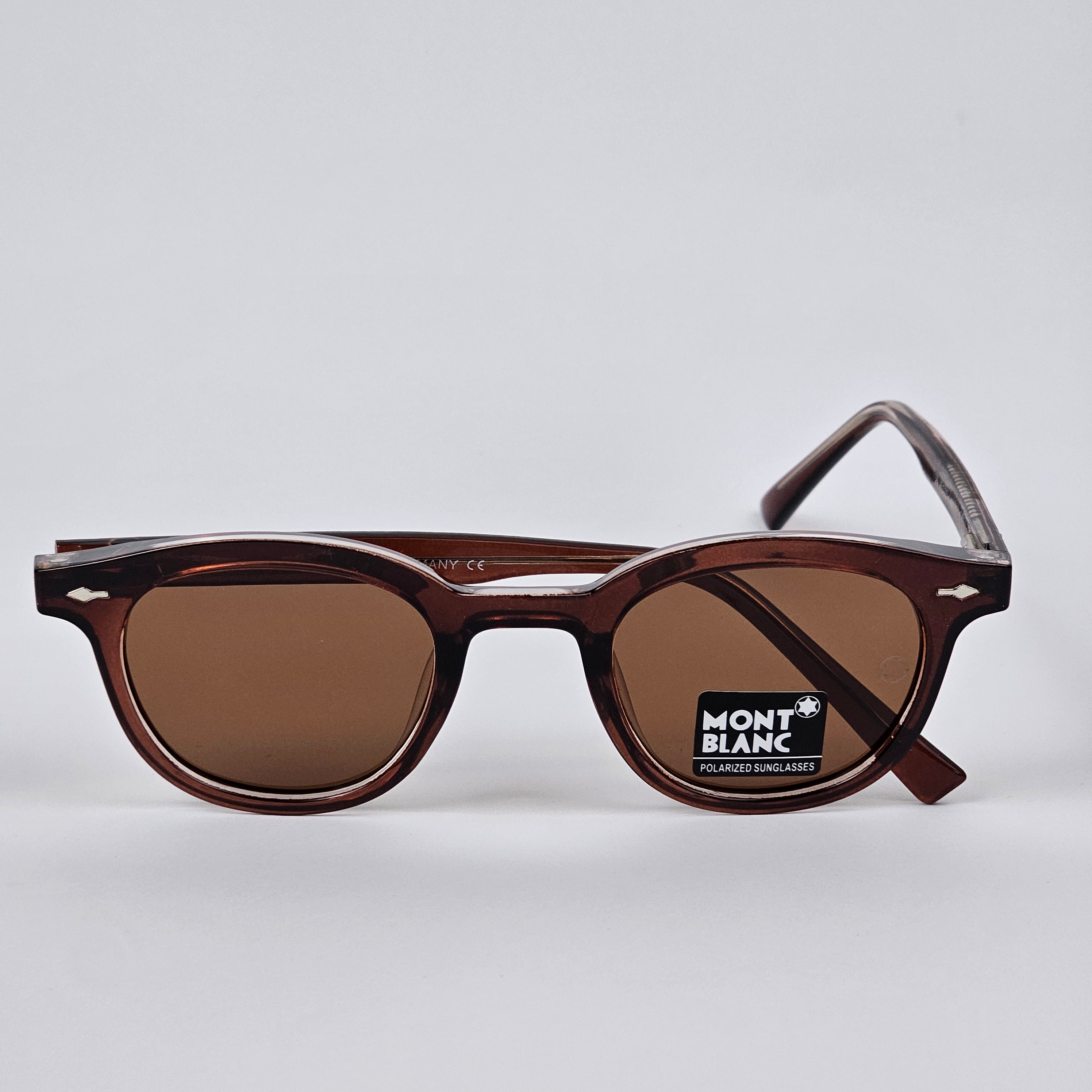 Round - Mont Blanc - Acetate - 7706 - Premium - Polarized - Brown