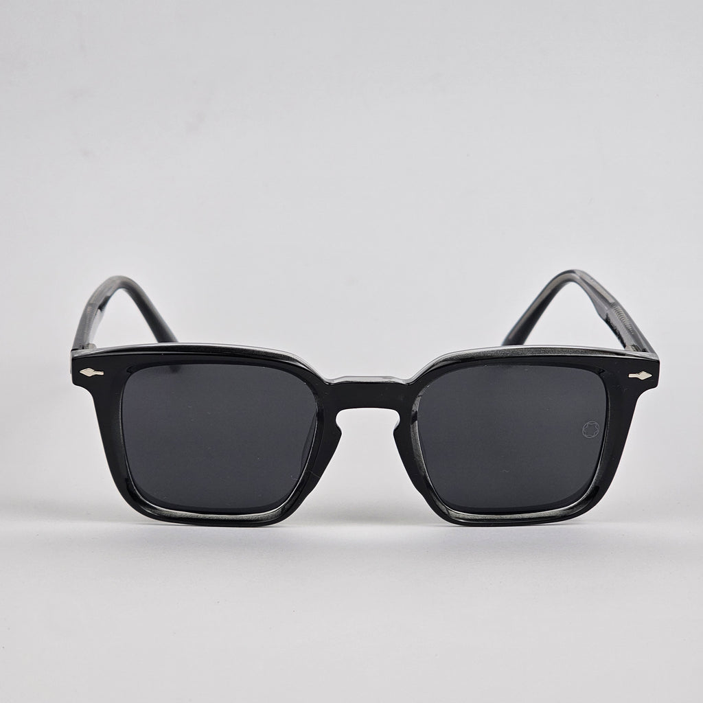 Square - Mont Blanc - Acetate - 7705 - Premium - Polarized - Black