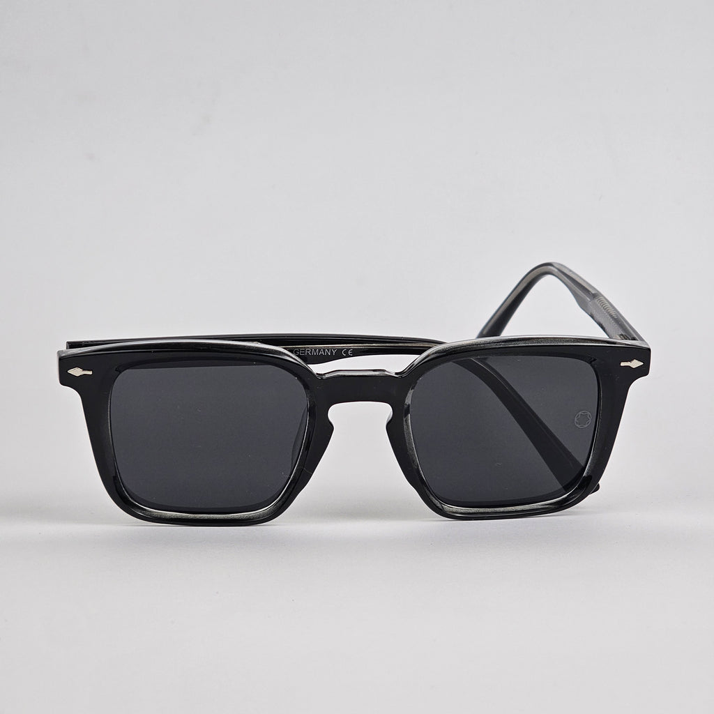 Square - Mont Blanc - Acetate - 7705 - Premium - Polarized - Black