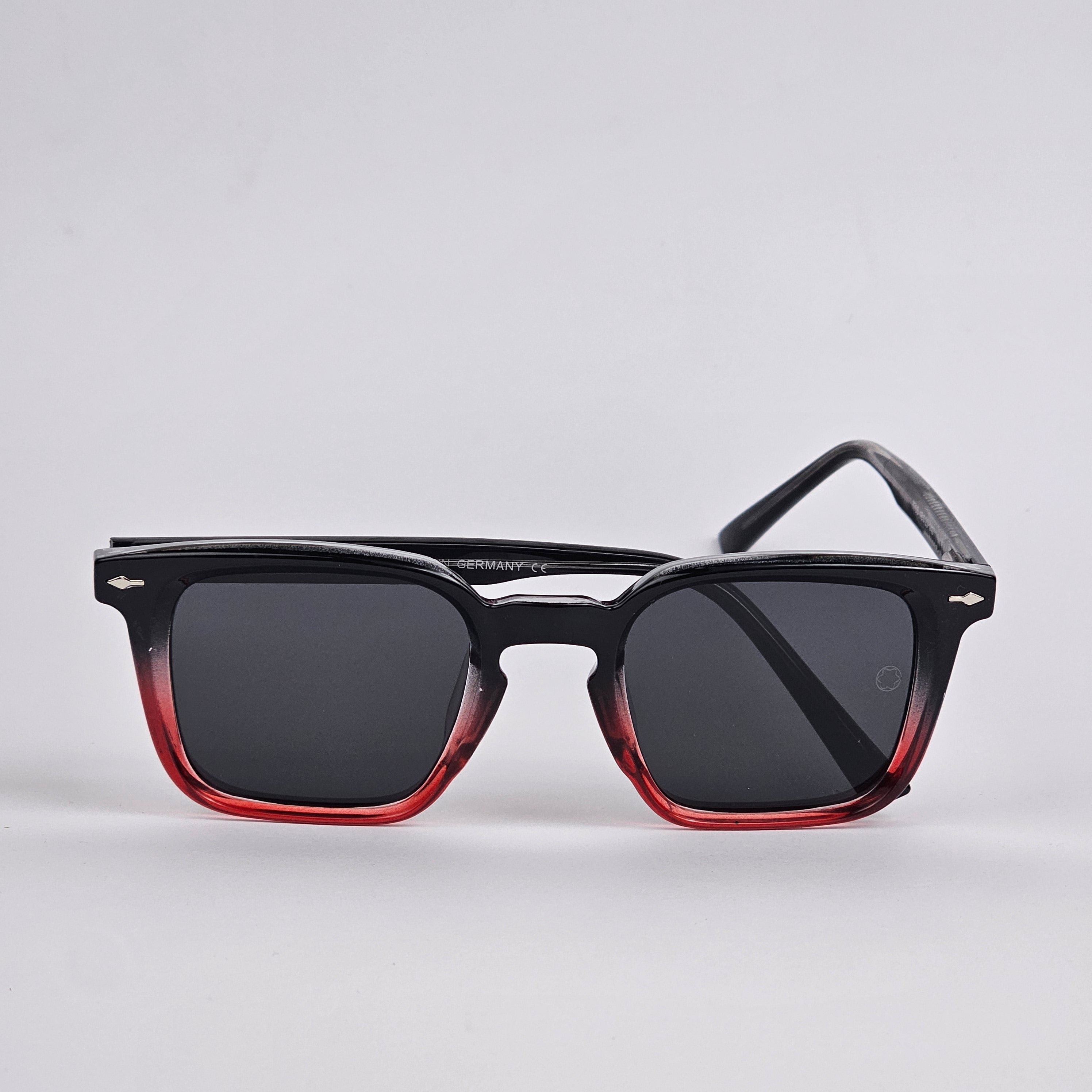 Square - Mont Blanc - Acetate - 7705 - Premium - Polarized - Burnt