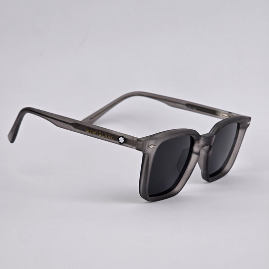 Square - Mont Blanc - Acetate - 7705 - Premium - Polarized - Grey