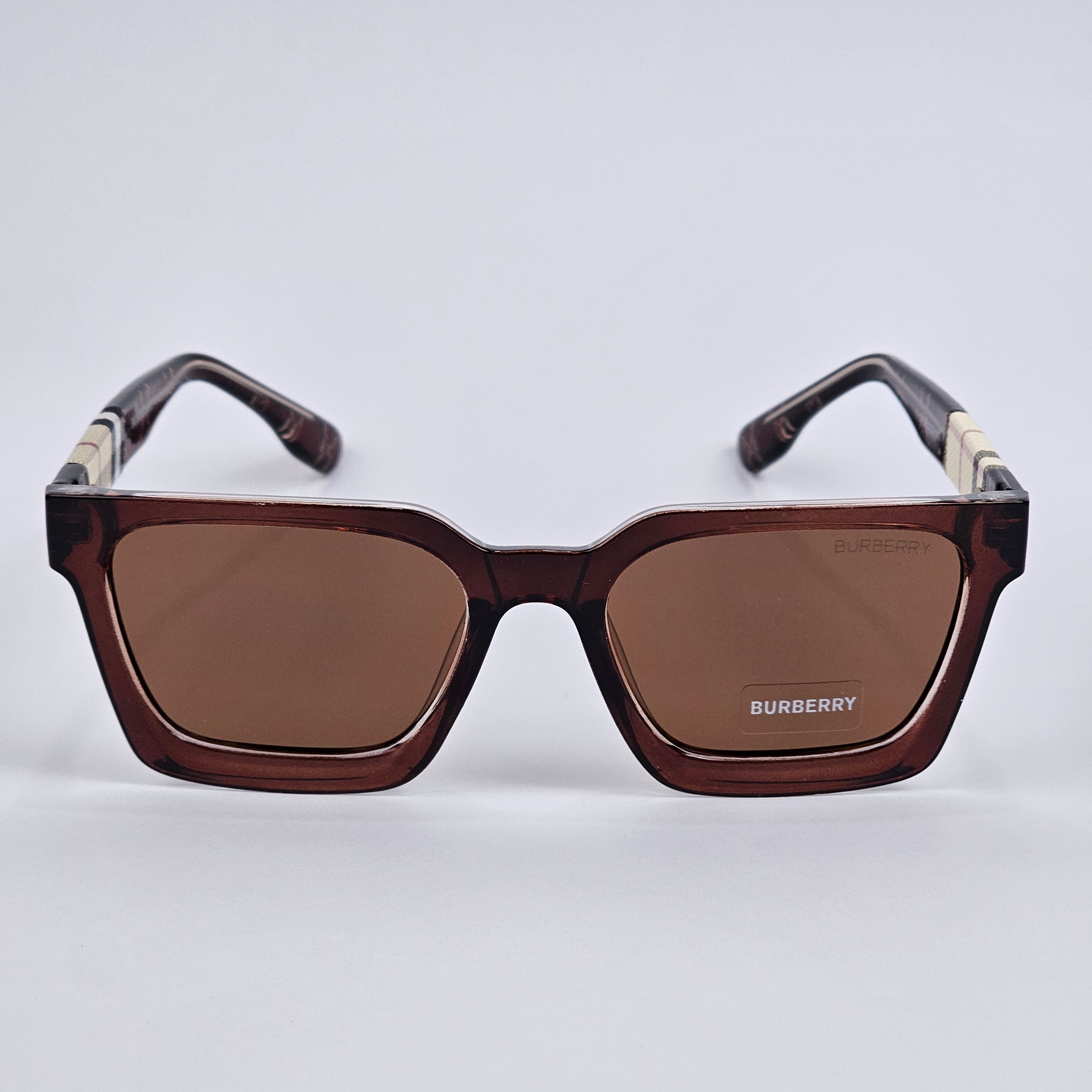 Square - Burberry - 7717 - Acetate - Brown