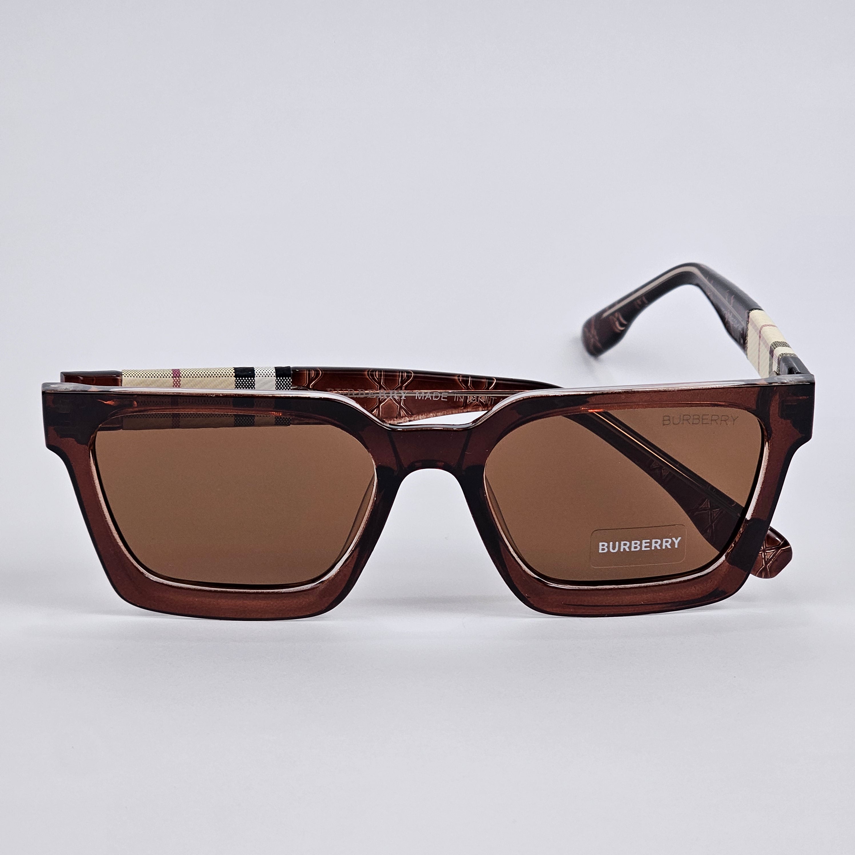 Square - Burberry - 7717 - Acetate - Brown