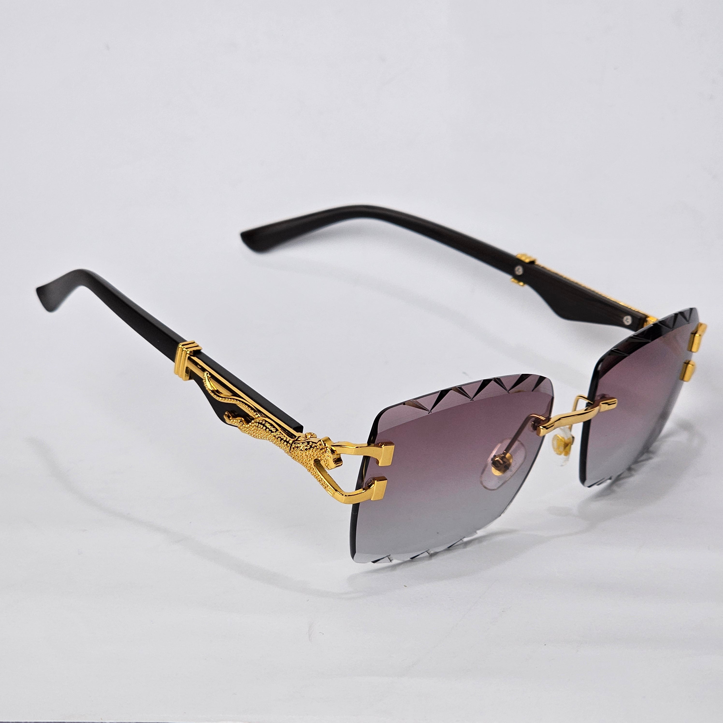 Carved Rimless Bling - Unjaded - Black Gradient