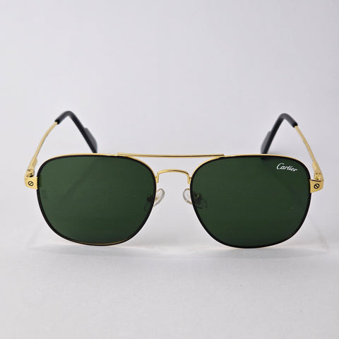 Square Aviator - Cartier - Gold - T8200709 - Unisex