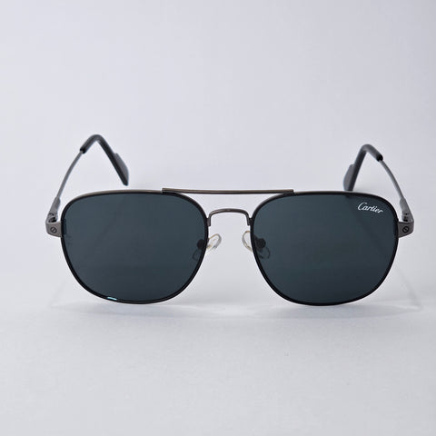 Square Aviator - Cartier - Gun Metal - T8200709 - Unisex