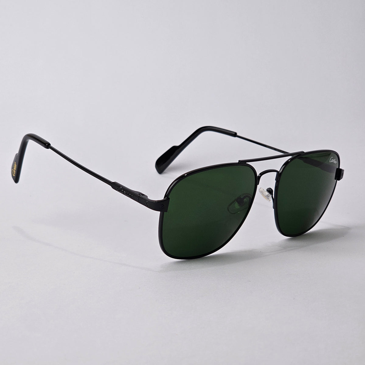 Square Aviator - Cartier - Black - T8200709 - Unisex