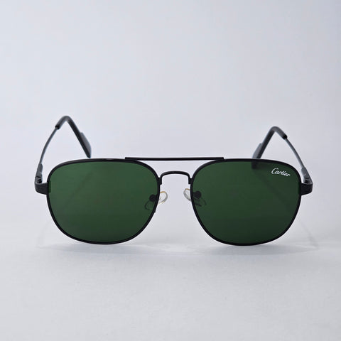 Square Aviator - Cartier - Black - T8200709 - Unisex