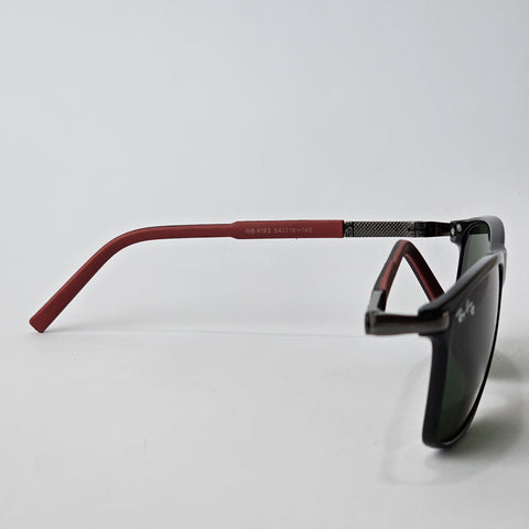 Sleek Textured Wayfarer - 4193 - RB - Gun Metal - Unisex