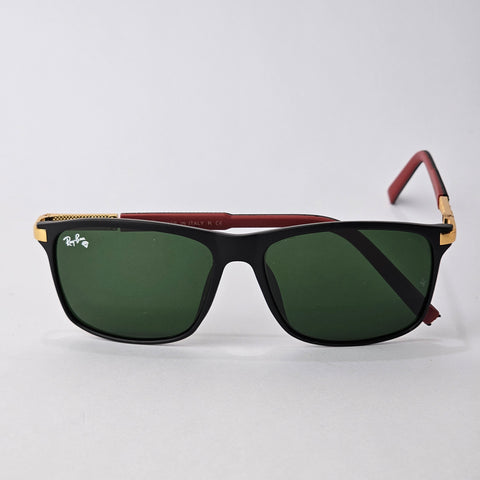 Sleek Textured Wayfarer - 4193 - RB - Gold - Unisex