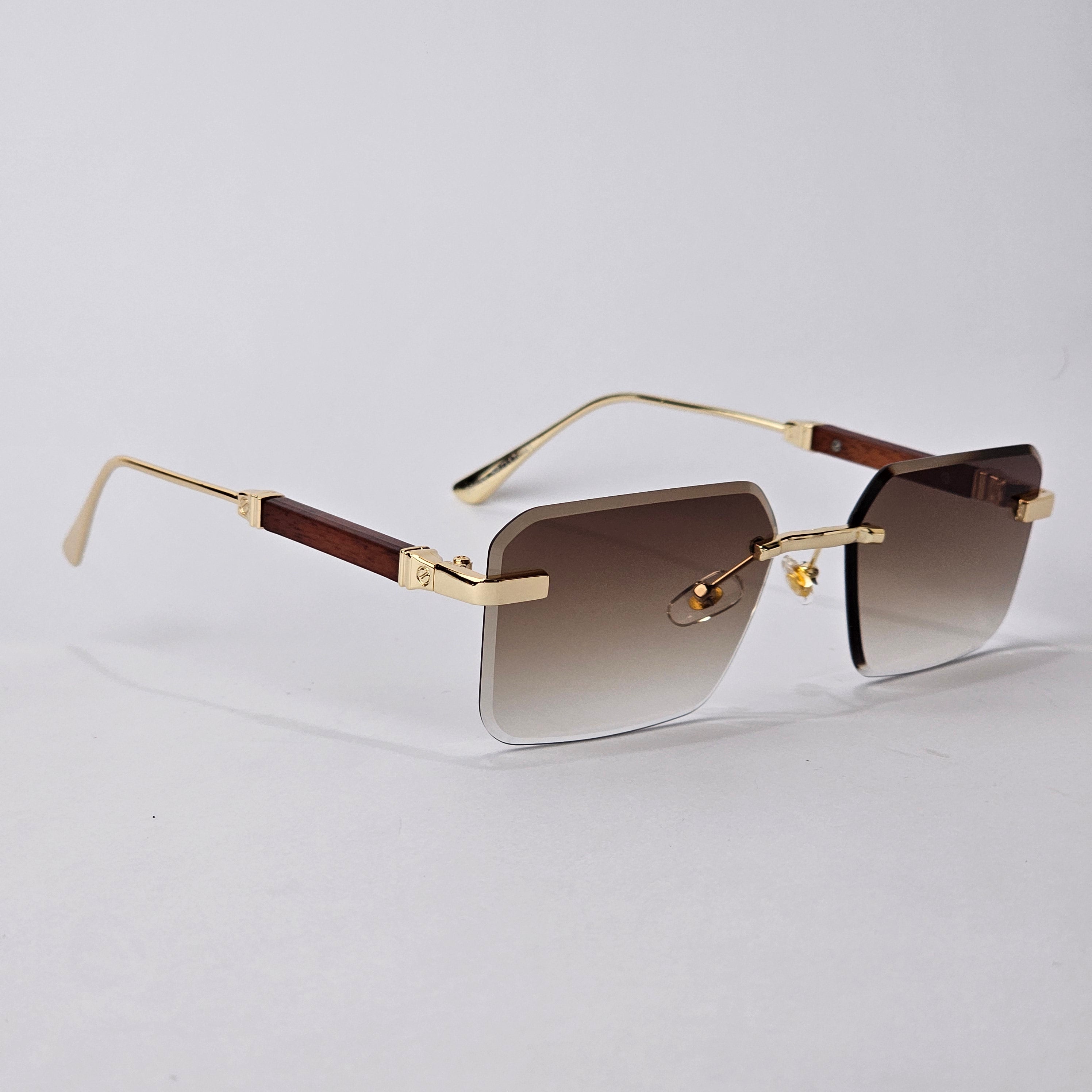 Rimless - Unjaded - 22458 - Gold/Brown Gradient
