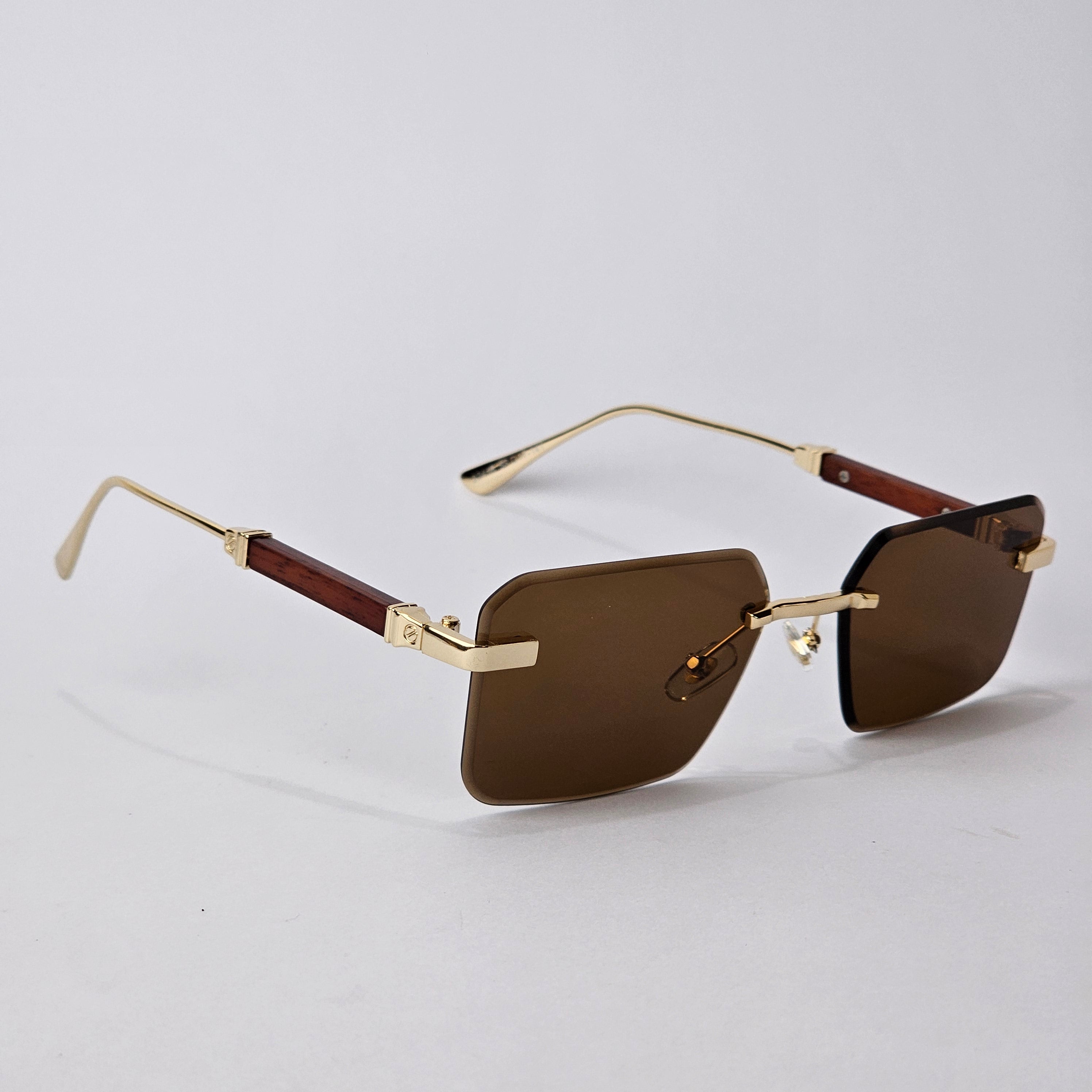 Rimless - Unjaded - 22458 - Gold/Brown