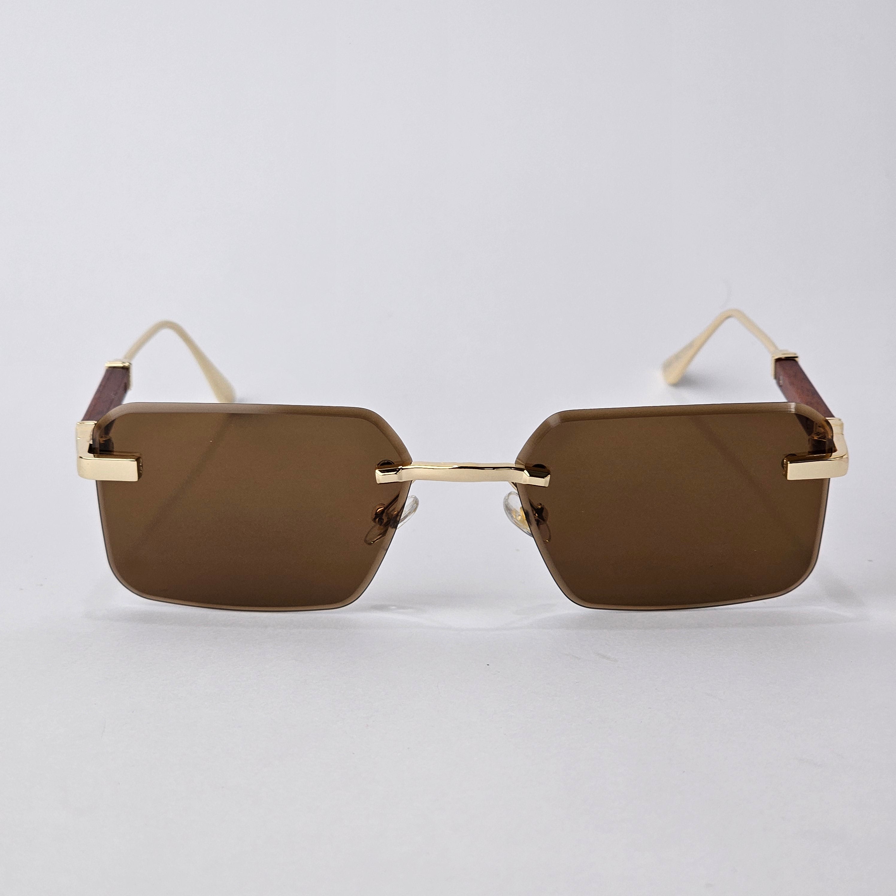 Rimless - Unjaded - 22458 - Gold/Brown
