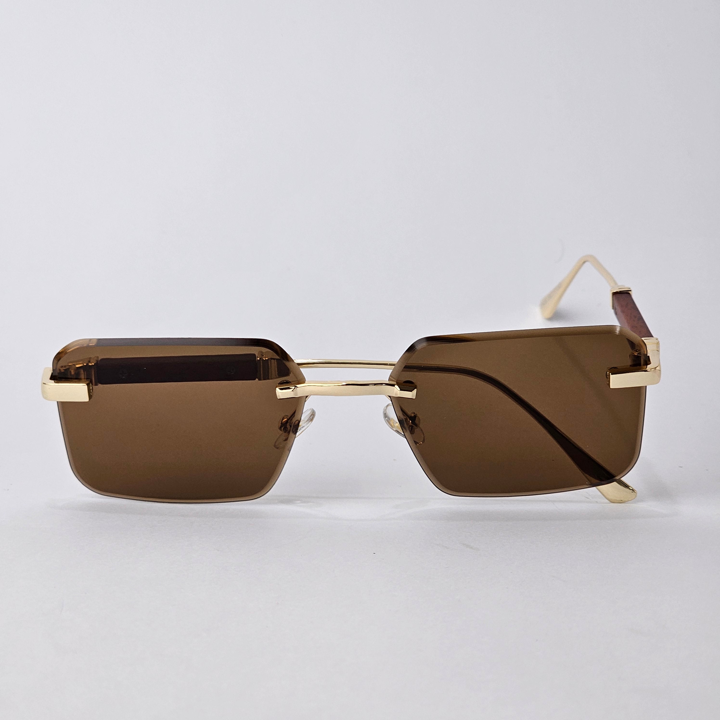 Rimless - Unjaded - 22458 - Gold/Brown