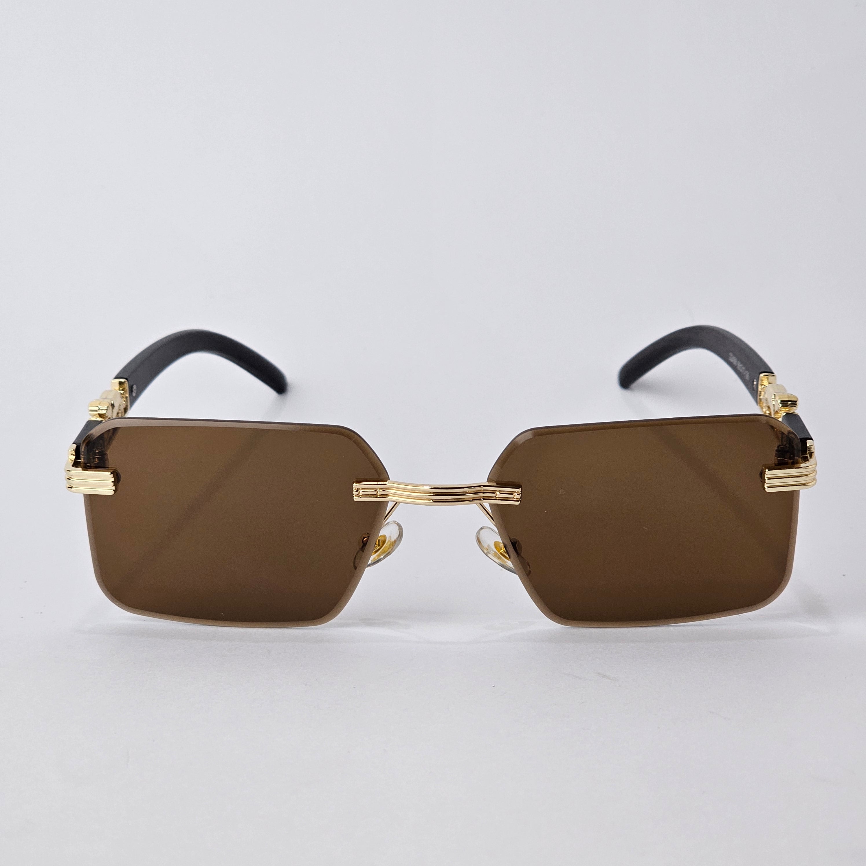 Rimless Panther - Unjaded - 22456 - Gold/Brown