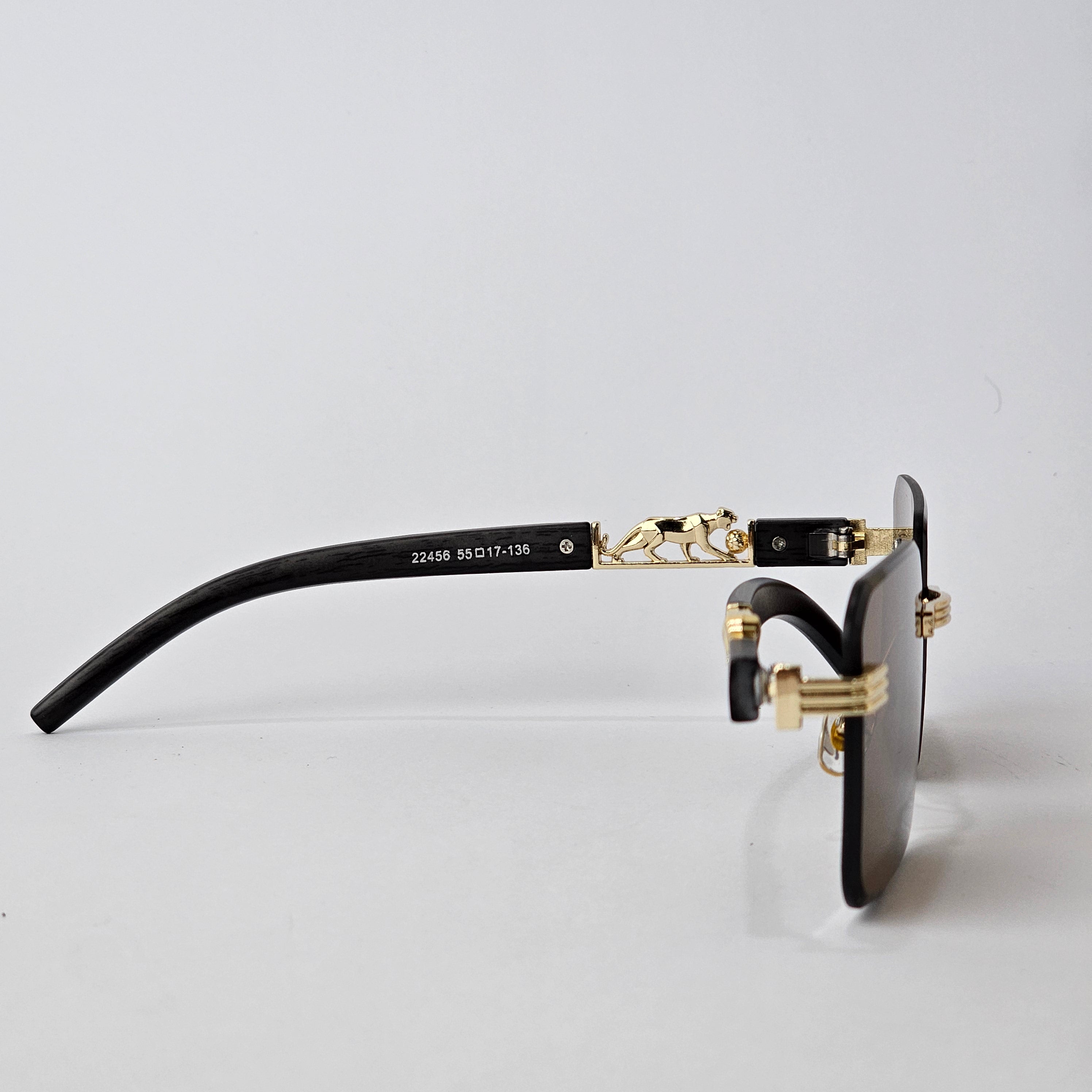 Rimless Panther - Unjaded - 22456 - Gold/Brown
