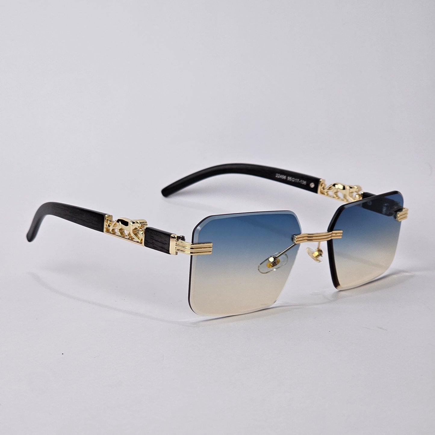 Rimless Panther - Unjaded - 22456 - Gold/Blue