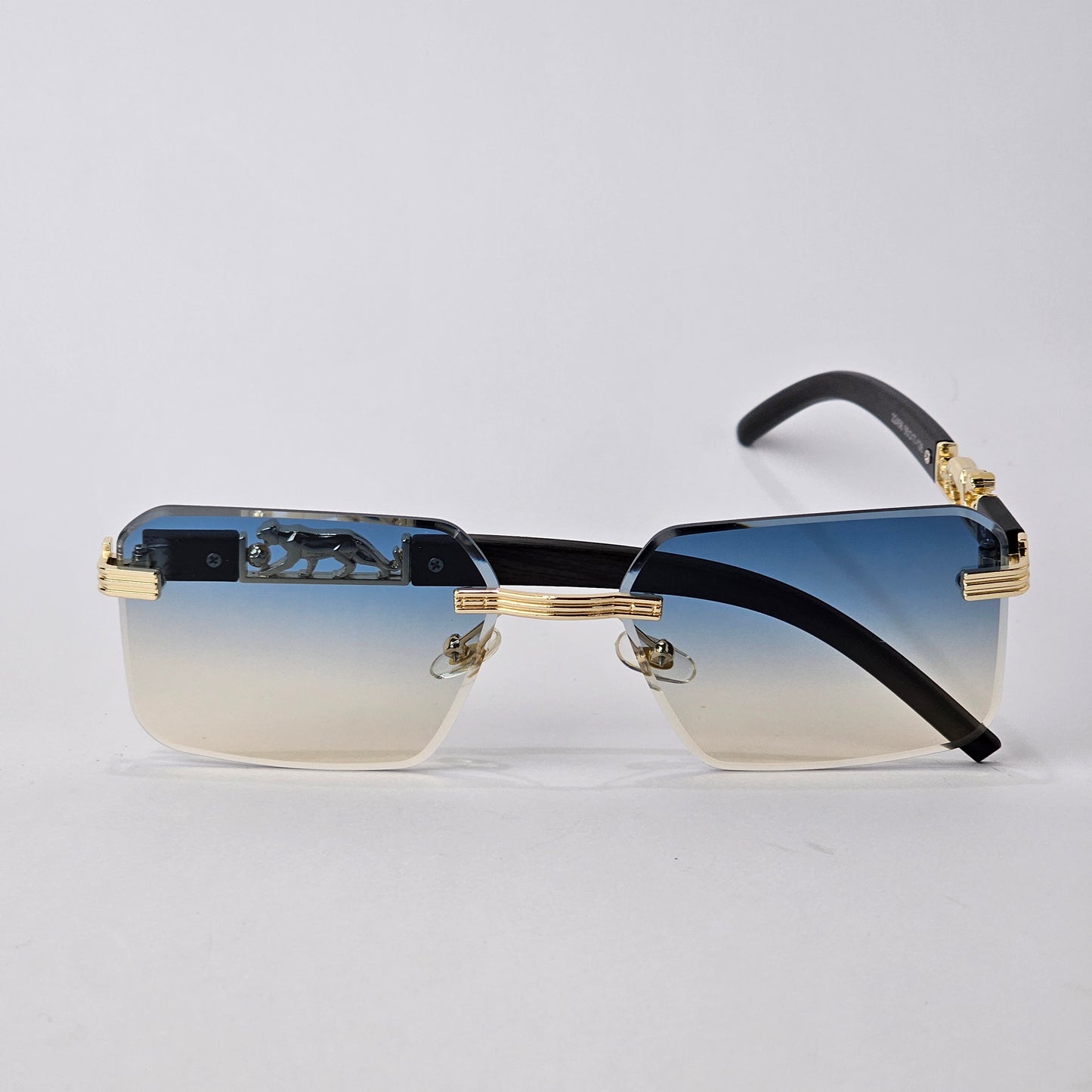 Rimless Panther - Unjaded - 22456 - Gold/Blue