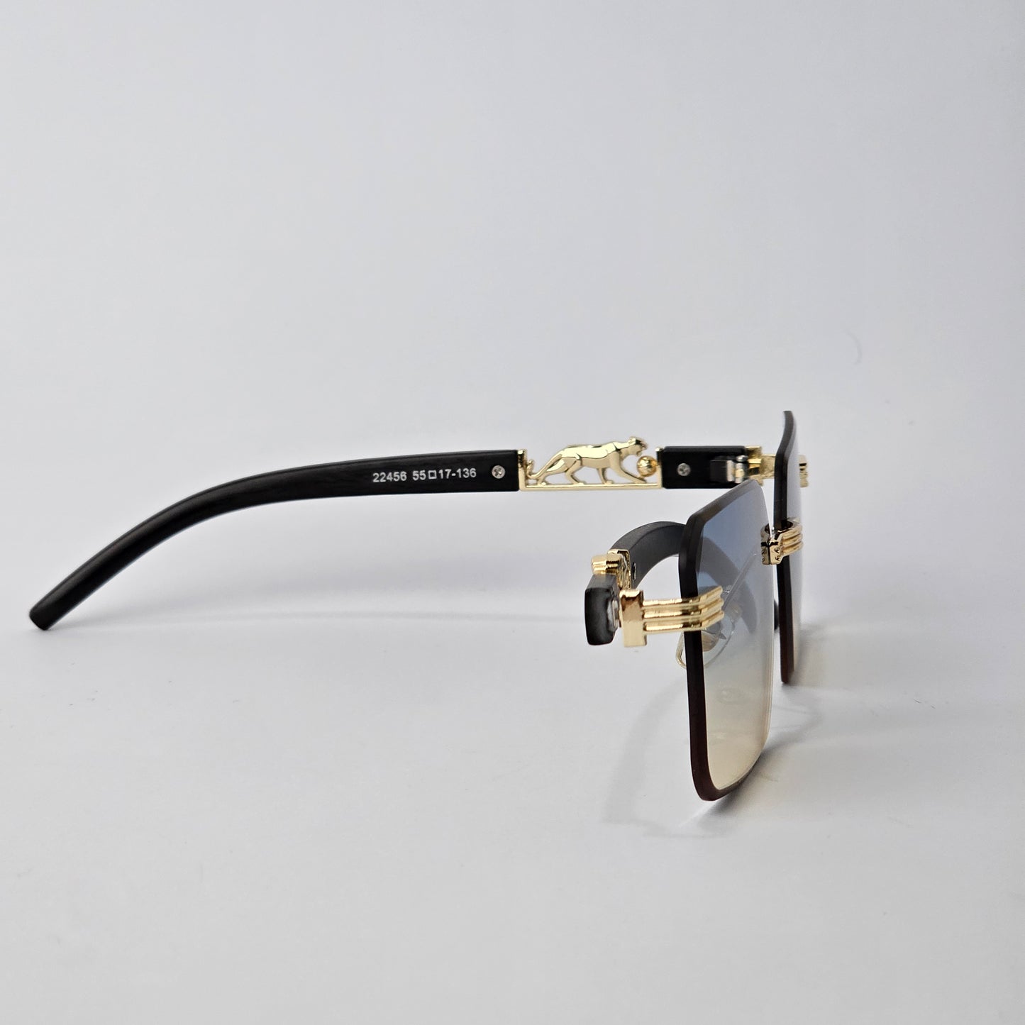 Rimless Panther - Unjaded - 22456 - Gold/Blue
