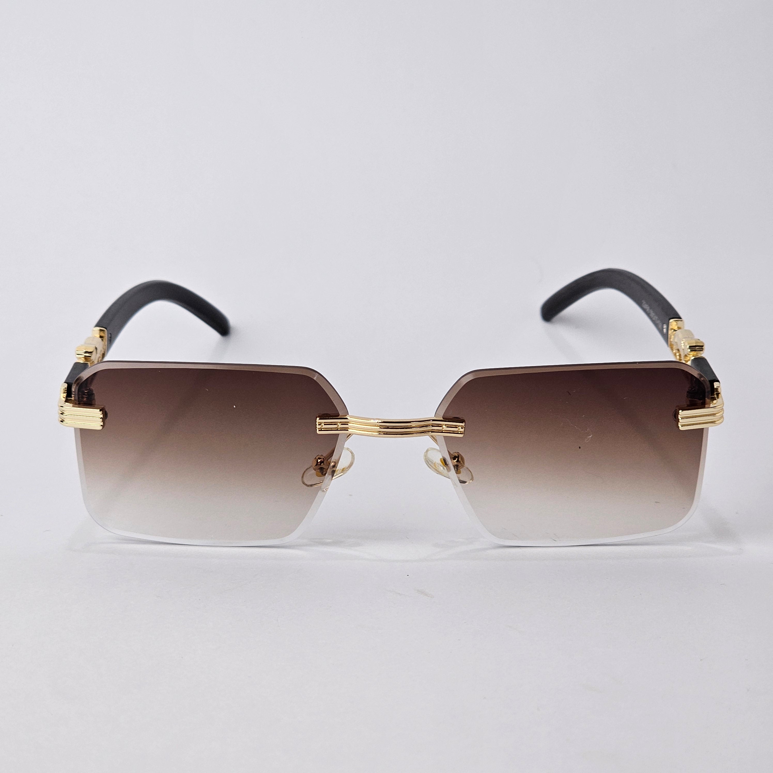 Rimless Panther - Unjaded - 22456 - Gold/Brown Gradient