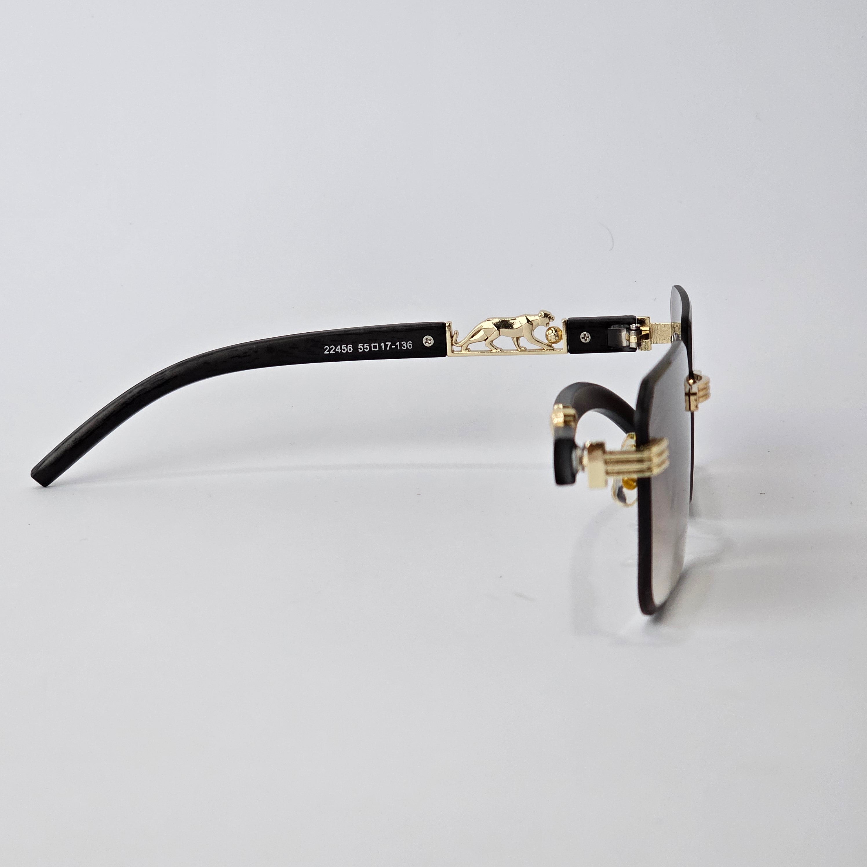 Rimless Panther - Unjaded - 22456 - Gold/Brown Gradient