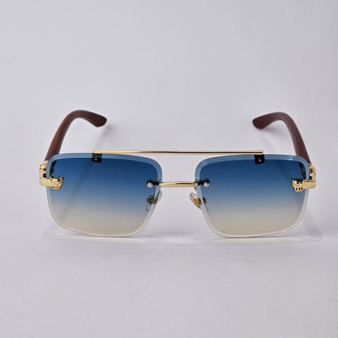 Rimless Bridged Wood - Unjaded - 22510