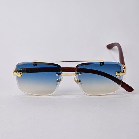 Rimless Bridged Wood - Unjaded - 22510