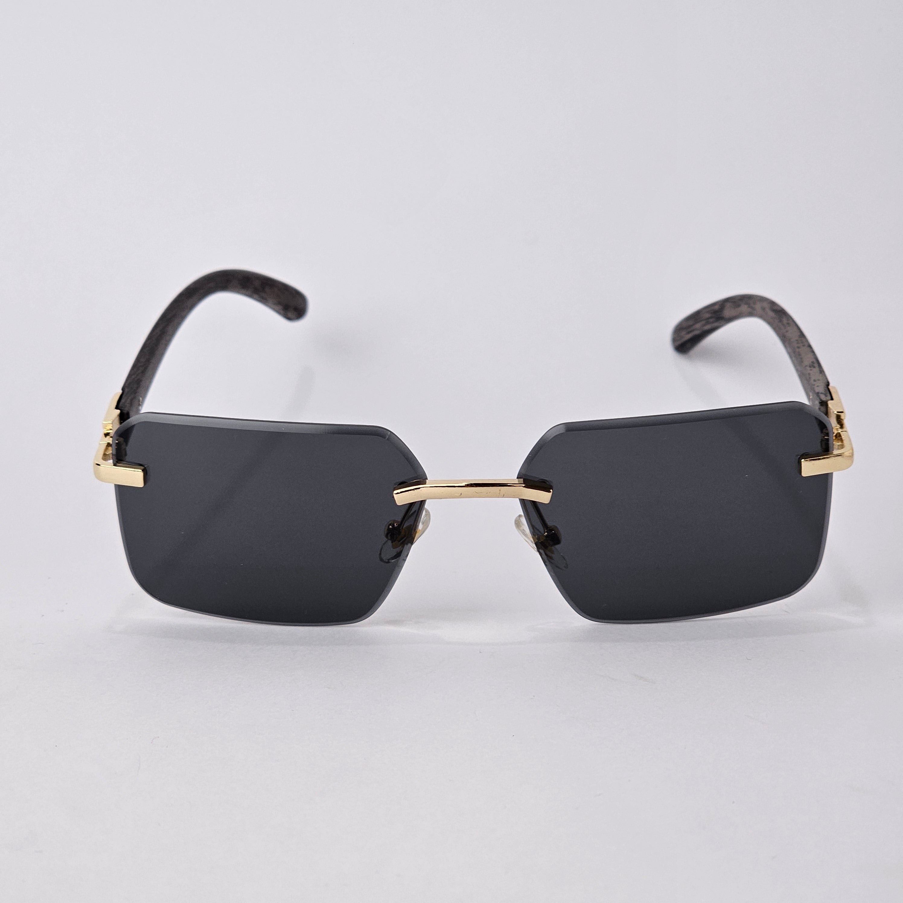 Rimless Wood - Unjaded - 22457 - Gold/Black